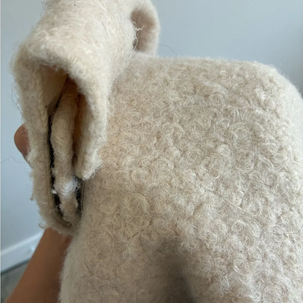 Cream Teddy Jacket - Picture 4 of 4